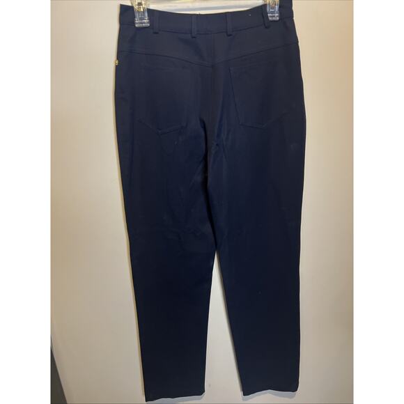 St. John Sport By Marie Gray Straight Leg Black Pants Sz 4 - Picture 3 of 8